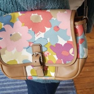 Floral Coach crossbody purse